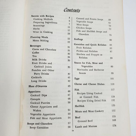 Vtg 1965 The Fannie Farmer Cookbook 11th Ed HC Wilma Lord Perkins - Picture 7 of 11